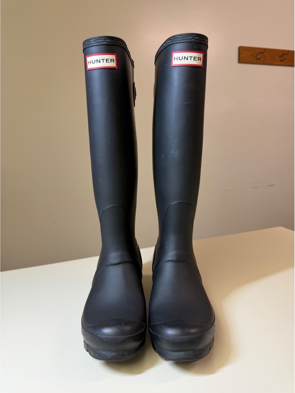 Hunter Original Tall Black Rain Boots Size 7